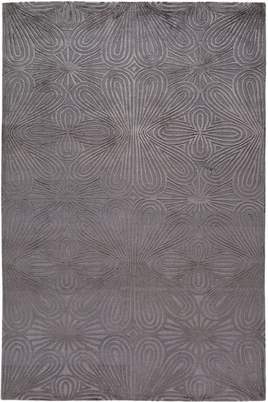 现代美式巧克力色花纹图案地毯贴图