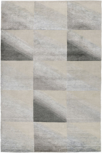 现代美式灰色渐变几何图案地毯贴图