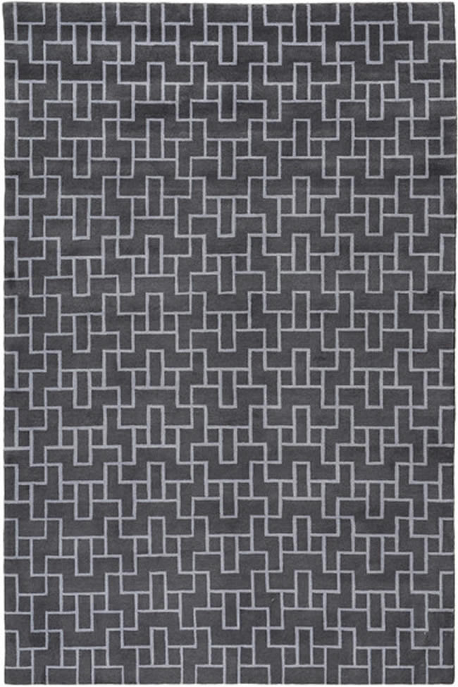 现代美式深灰几何纹理图案地毯贴图