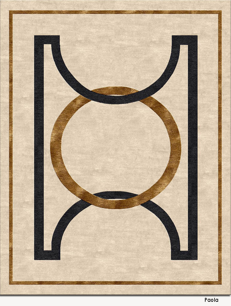 新中式土黄色简单纹理图案地毯贴图