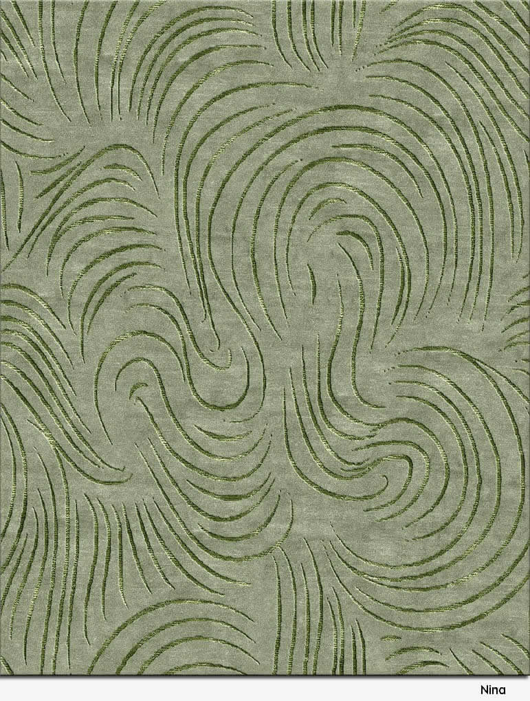 现代简约青绿色简单纹理图案地毯贴图