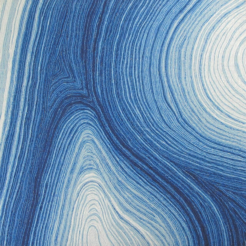 现代风格蓝色渐变纹理图案地毯贴图