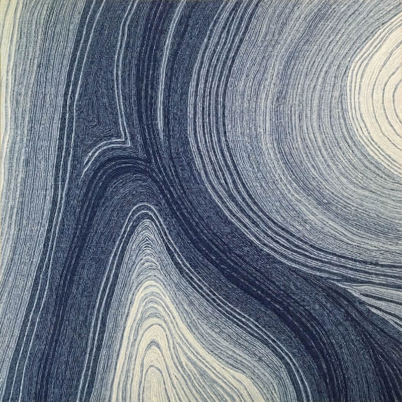 现代风格藏青色渐变纹理图案地毯贴图