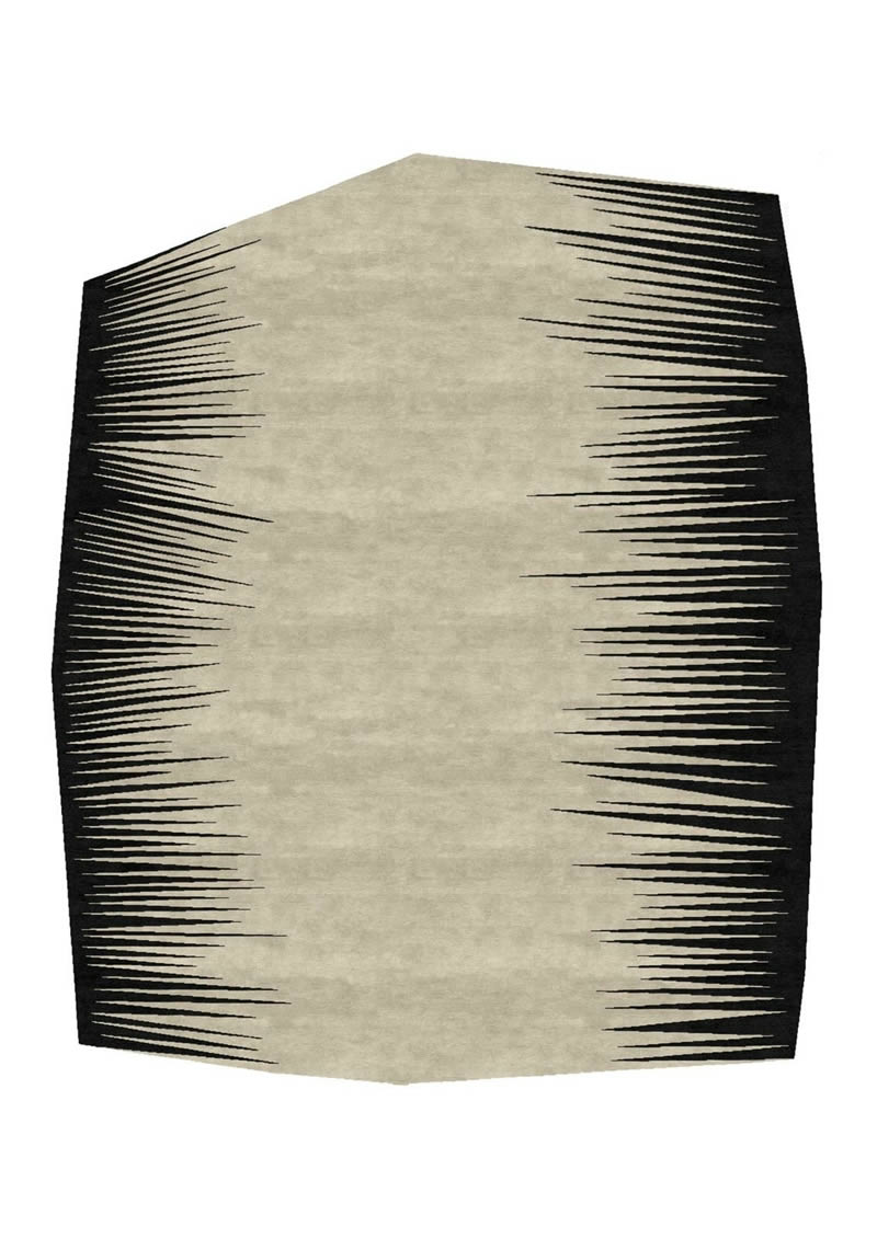 现代简约米灰黑色简单纹理图案地毯贴图