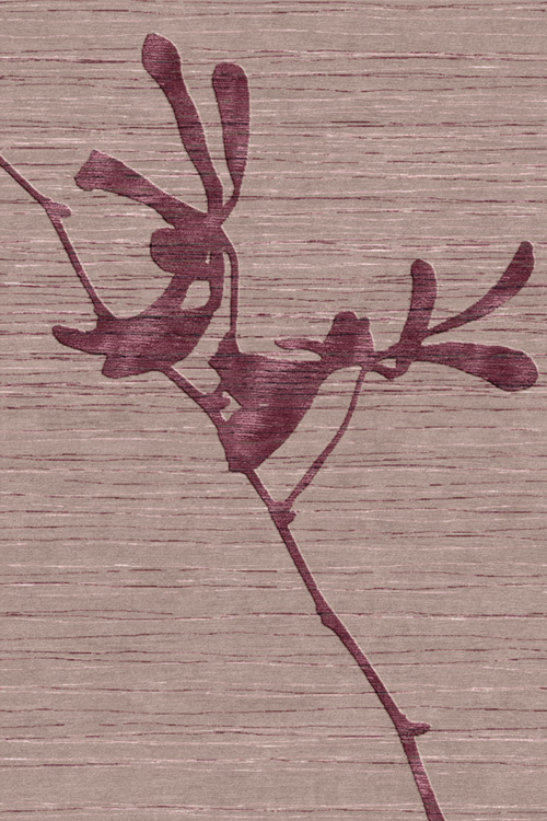 新中式紫红色简单纹理图案地毯贴图
