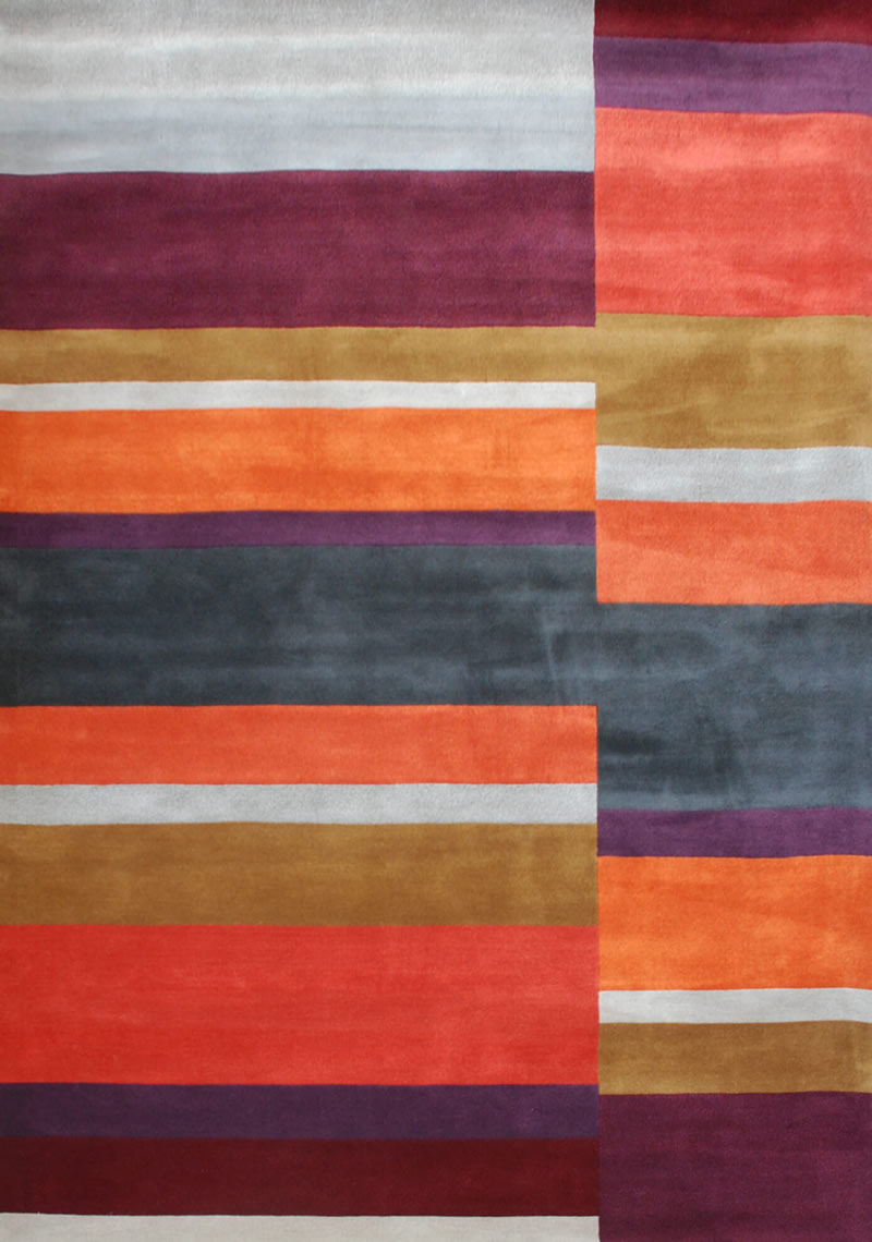 现代简约简单彩色纹理图案地毯贴图