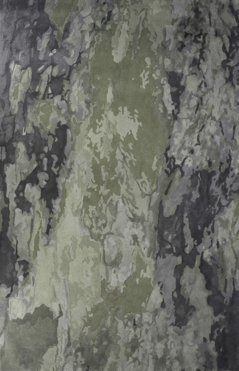 现代美式灰绿色抽象图案地毯贴图