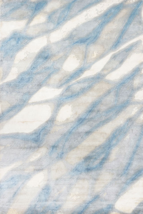 现代简约蓝灰白色水波纹图案地毯贴图