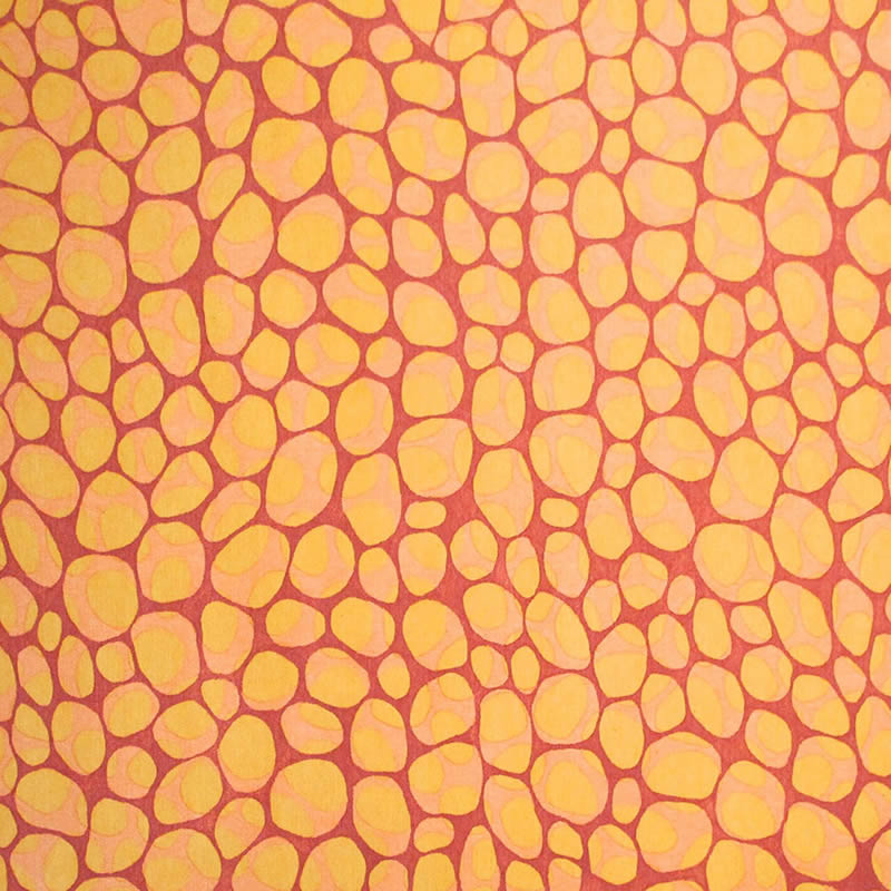 现代简约红橙黄色不规则图案地毯贴图