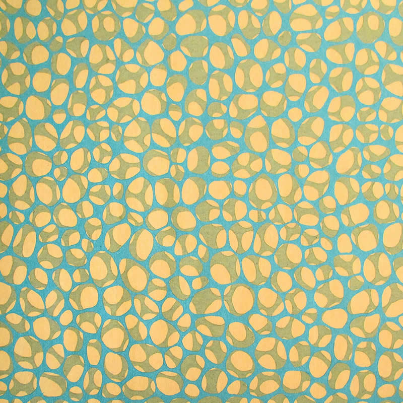 现代简约蓝绿黄色不规则图案地毯贴图