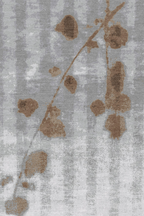 现代美式咖灰色简单图案地毯贴图