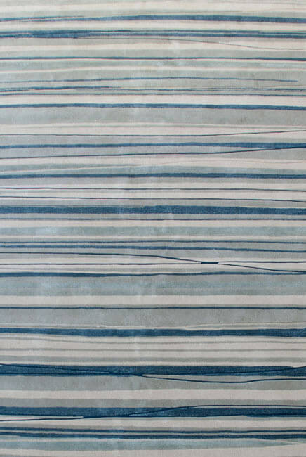 现代简约蓝灰色条纹图案地毯贴图