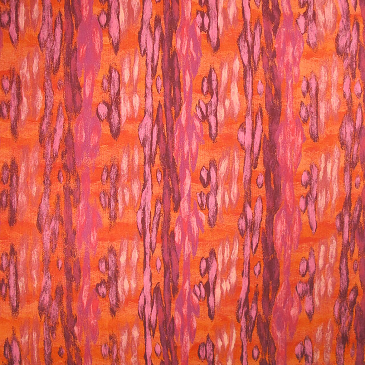现代美式橘红粉色抽象纹理图案地毯贴图