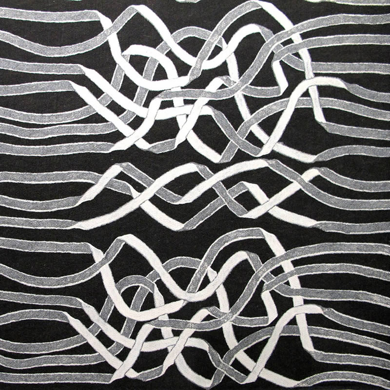 现代简约黑白灰色简约条纹图案地毯贴图