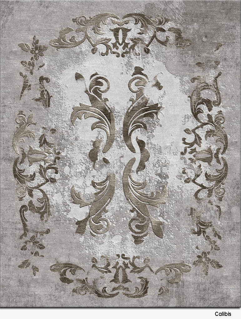 美式风格灰咖色简单花纹图案地毯贴图