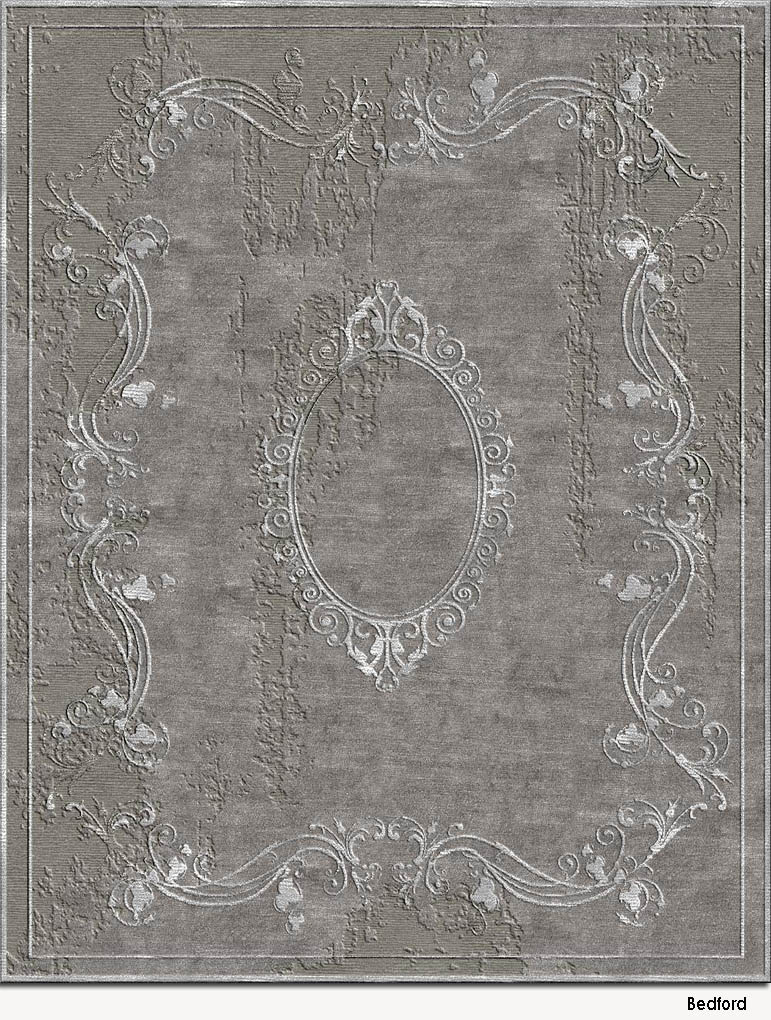 美式风格灰白色简单花纹图案地毯贴图