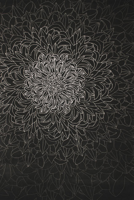 现代美式黑白色花纹图案地毯贴图