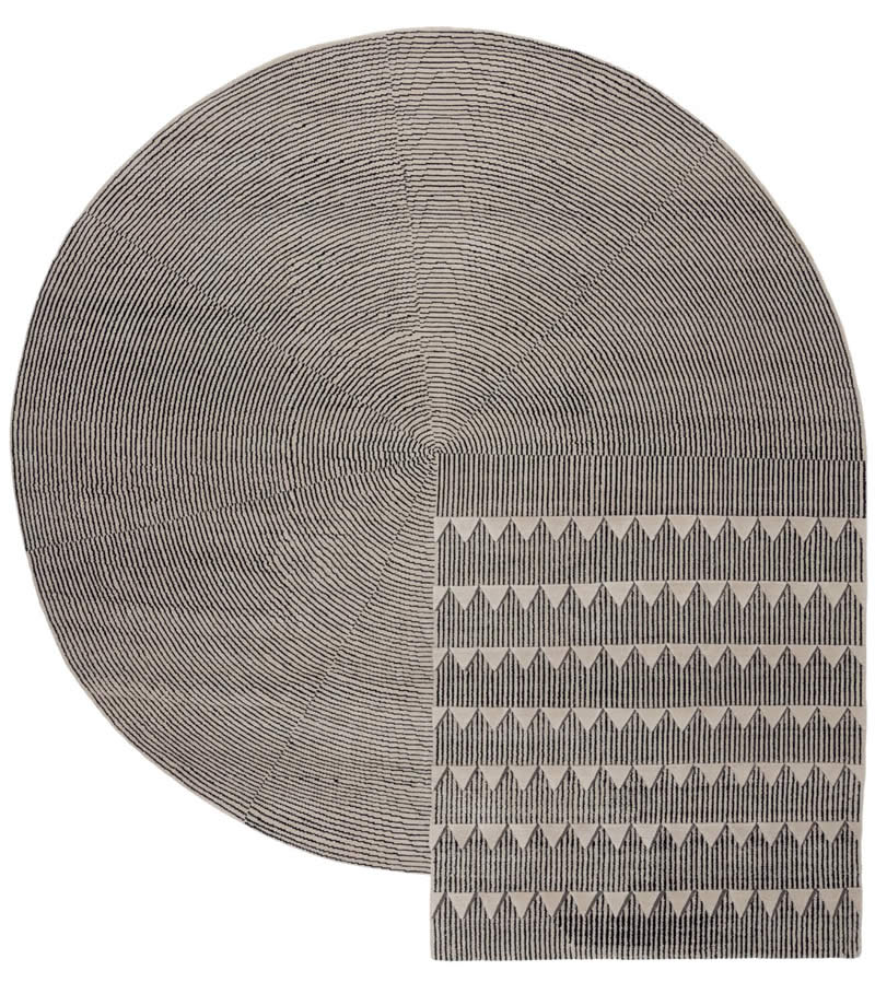 现代简约回形线条图案地毯贴图