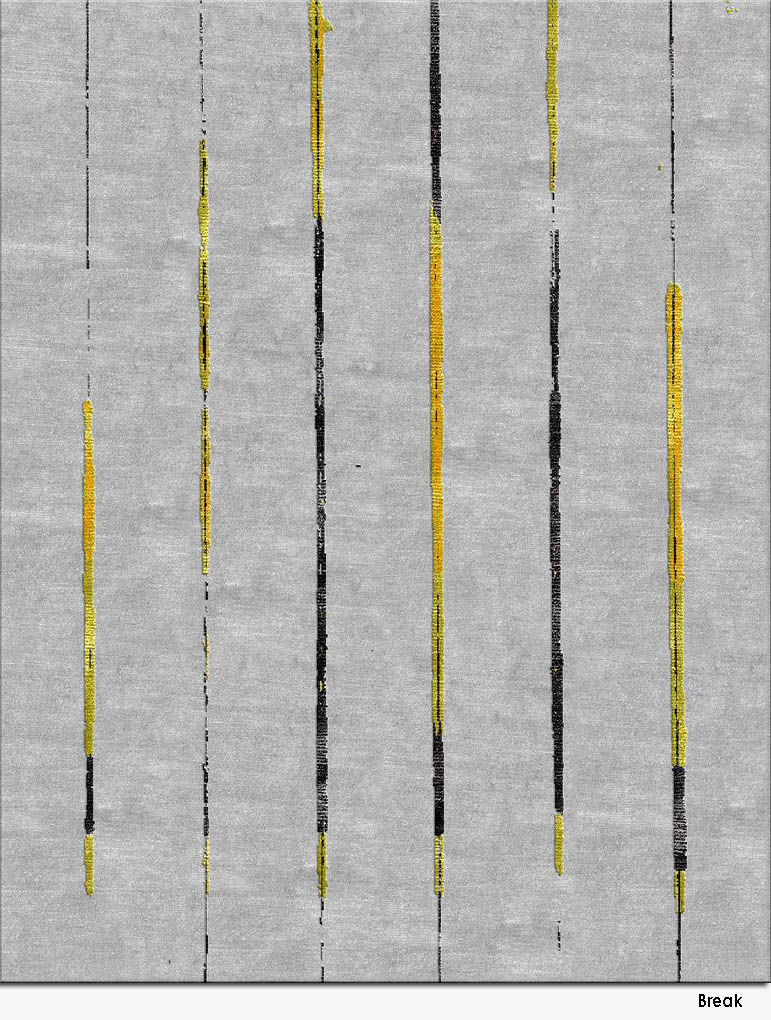现代简约灰色黄黑色纹理图案地毯贴图