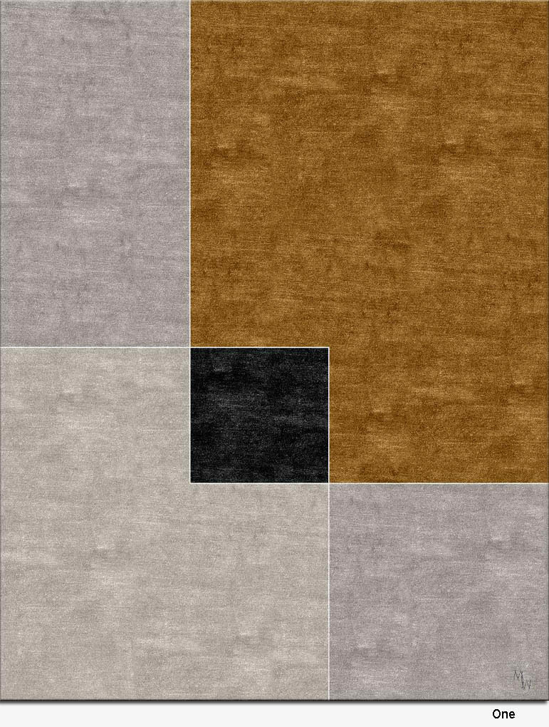 现代简约几何格子色块图案地毯贴图