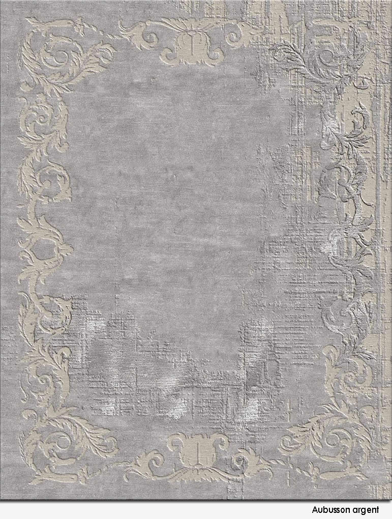 简欧风格浅灰色花纹纹理图案地毯贴图