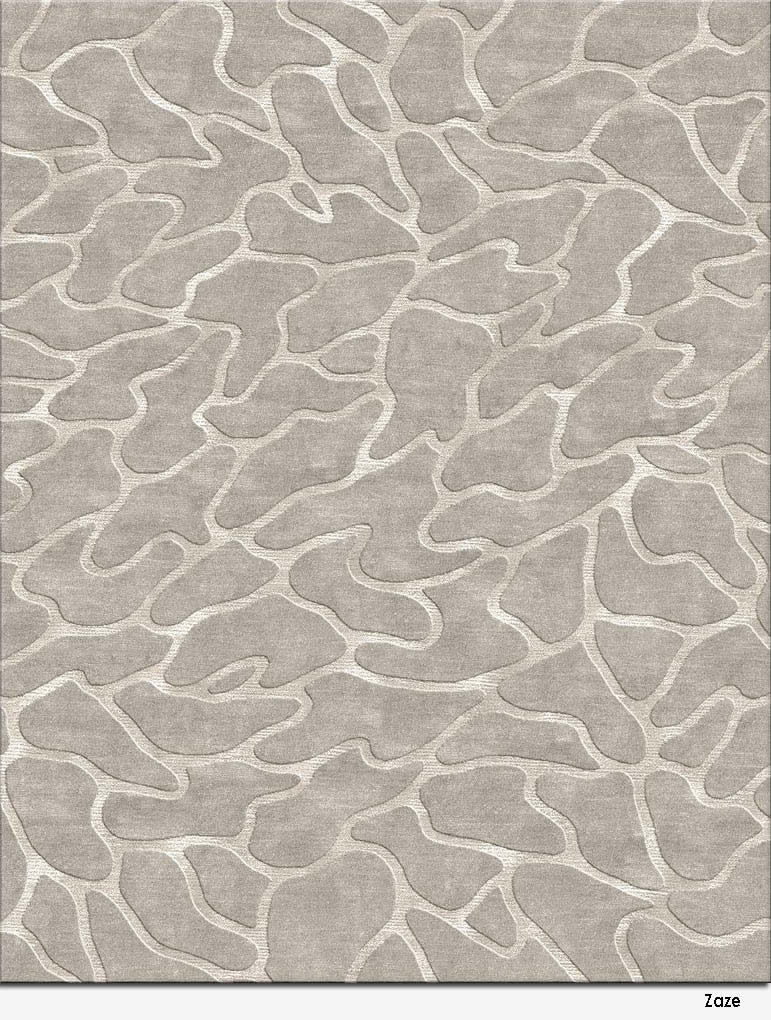 现代简约浅灰色不规则鹅卵石图案地毯贴图