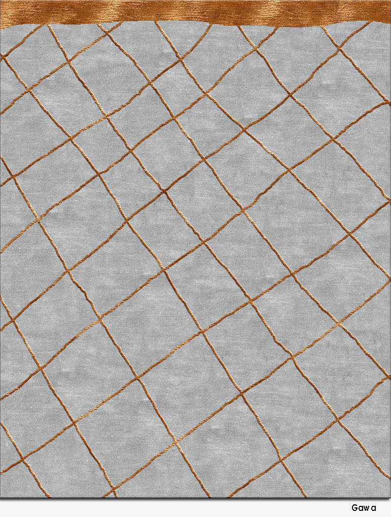 现代简约浅灰色咖色网状纹理图案地毯贴图