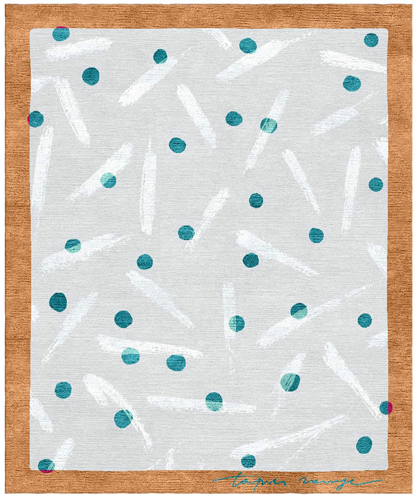 现代简约简单圆点纹理图案地毯贴图