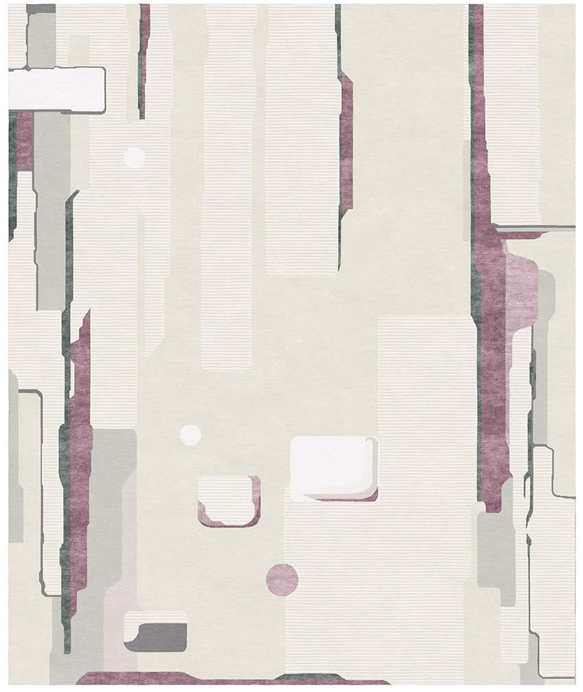 现代北欧简单几何纹理图案地毯贴图
