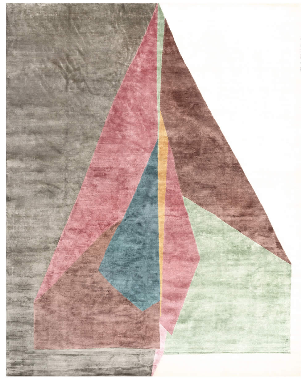 现代简奢创意飞机折纸图案地毯贴图
