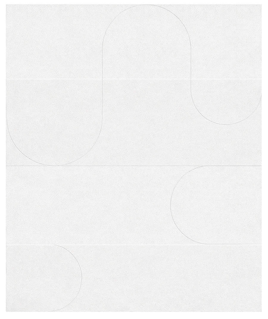 现代简约米白色简单造型图案地毯贴图