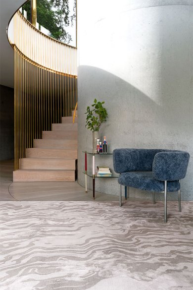现代简约咖灰色不规则纹理图案地毯贴图