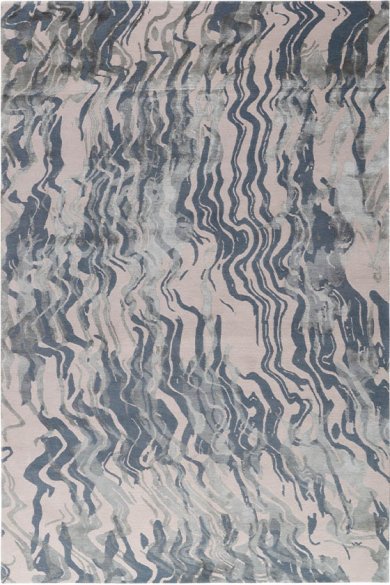 新中式墨灰色不规则水墨纹理图案地毯贴