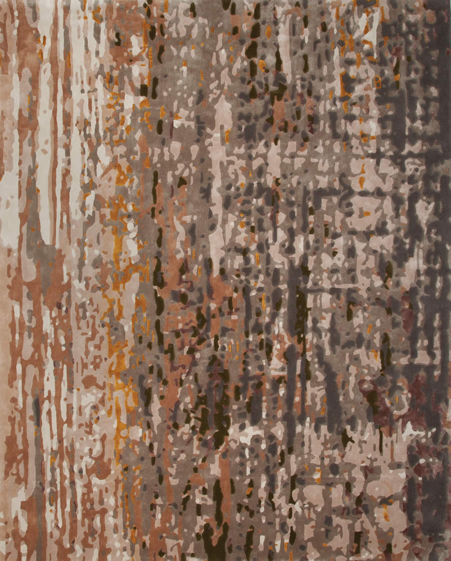 现代美式深浅灰色咖色抽象碎块图案地毯贴图
