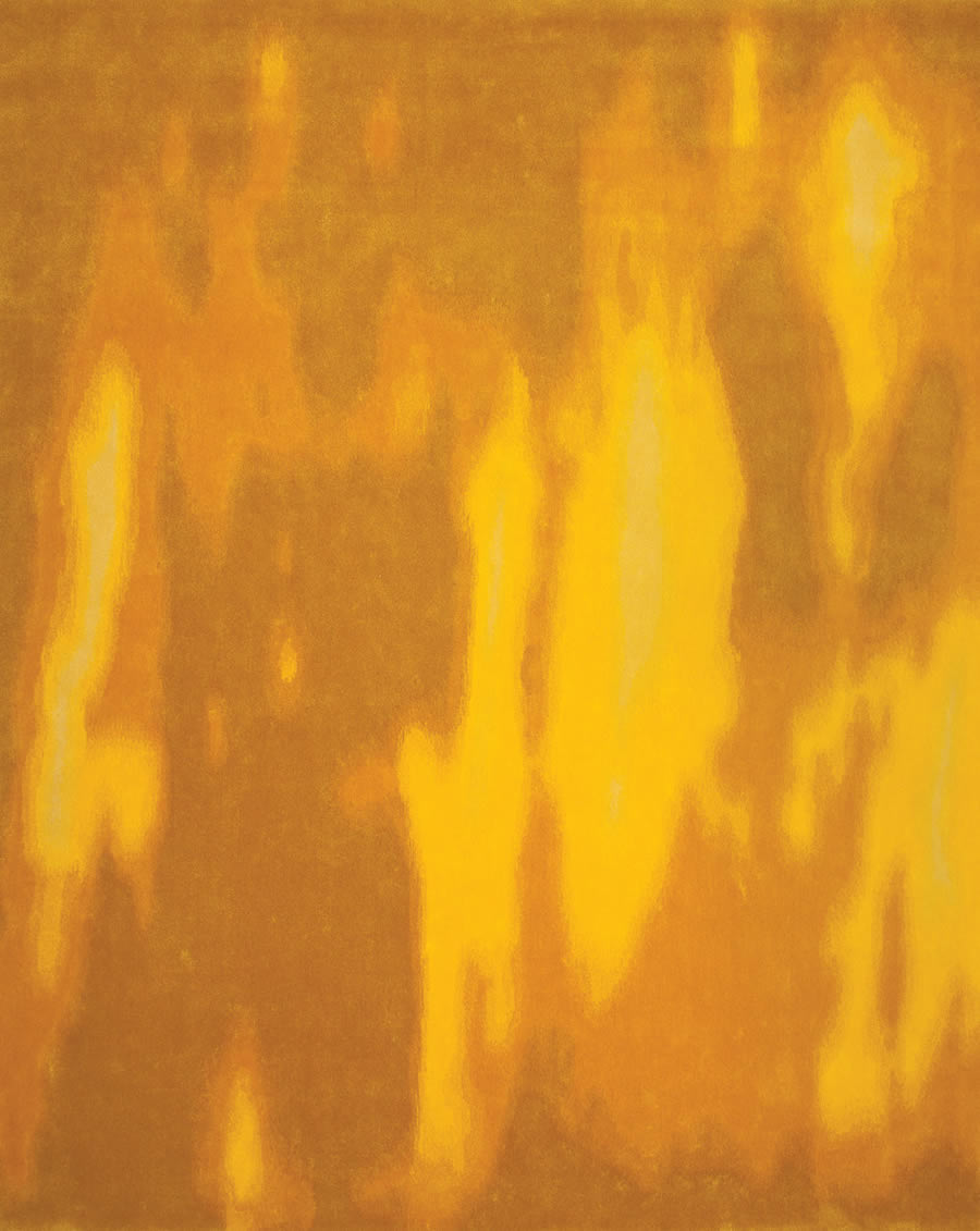 现代创意黄色渐变抽象图案地毯贴图