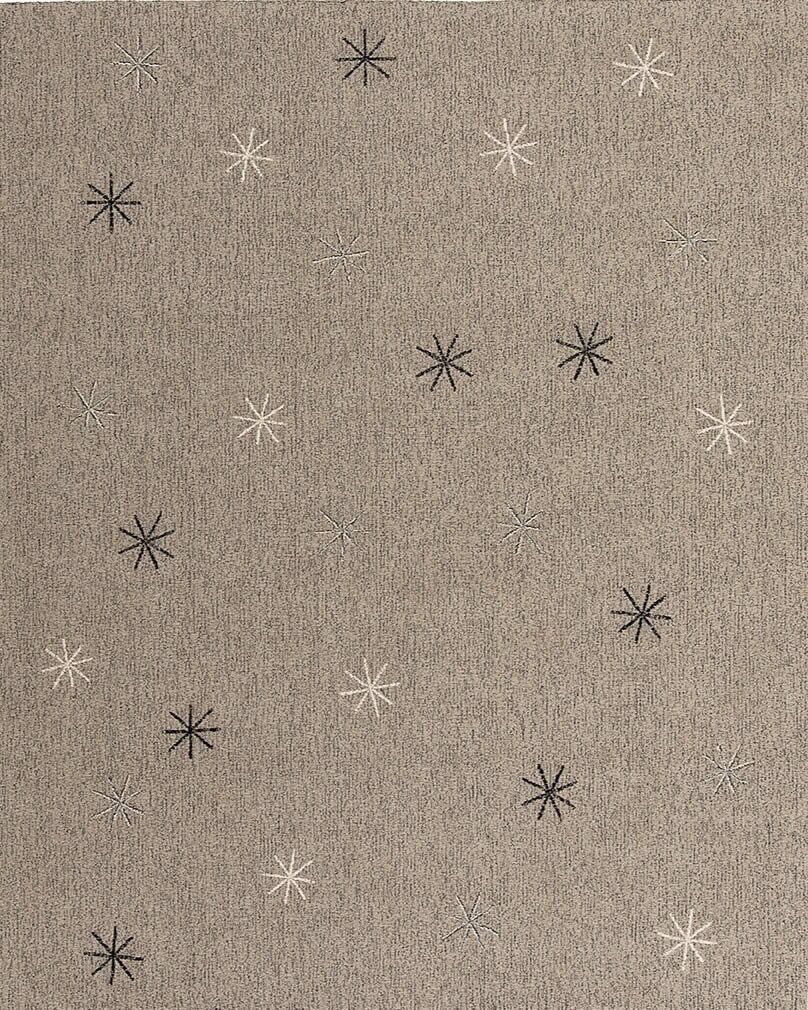 现代美式简约星花图案地毯贴图