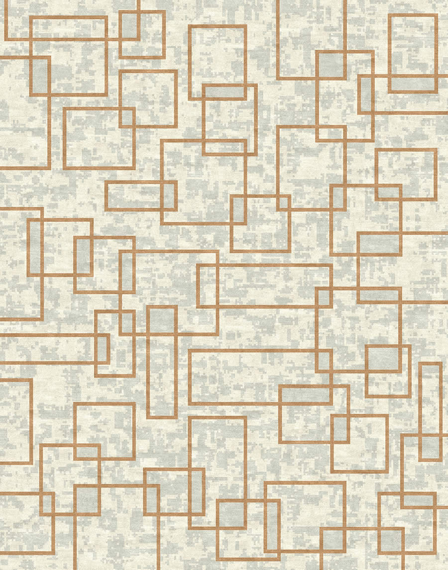 新中式几何格子纹理图案地毯贴图