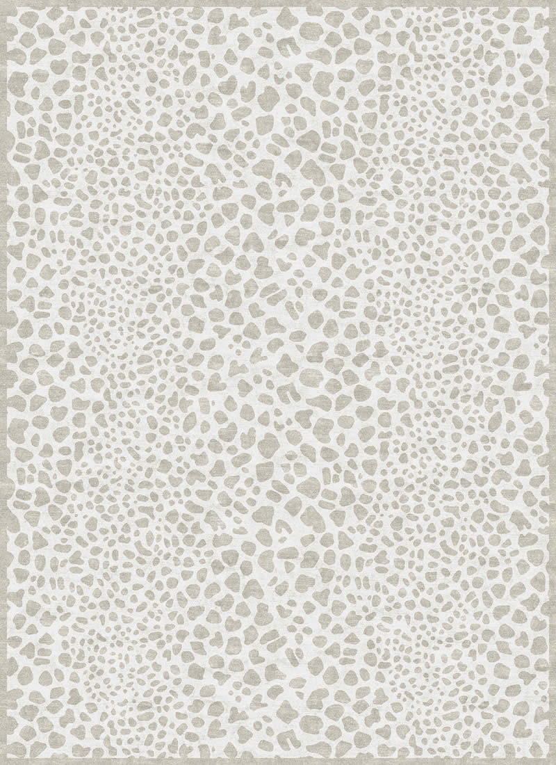 新中式浅咖啡色豹纹斑点图案地毯贴图