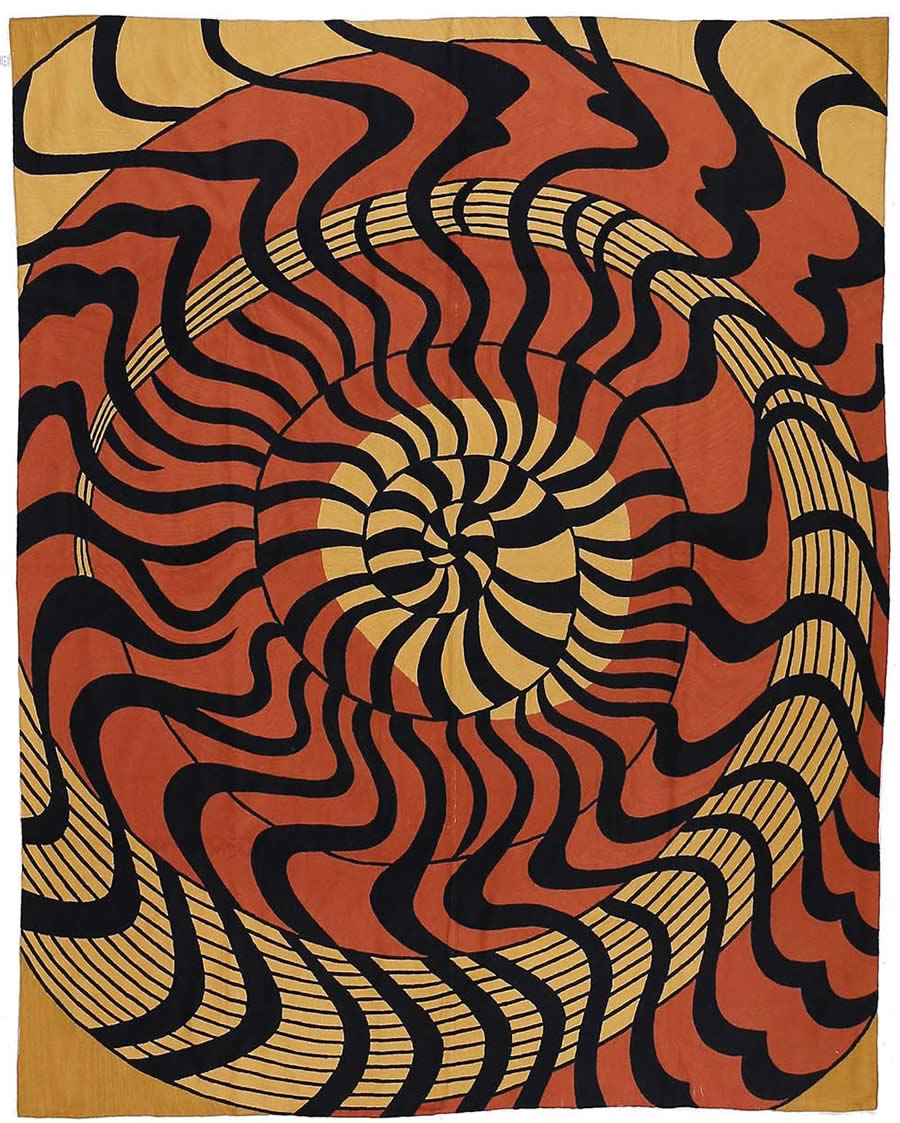 现代风格蜗牛回旋纹理图案地毯贴图