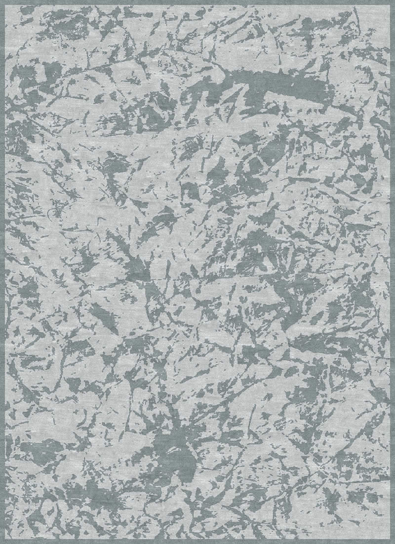 新中式冷灰色抽象树枝图案地毯贴图