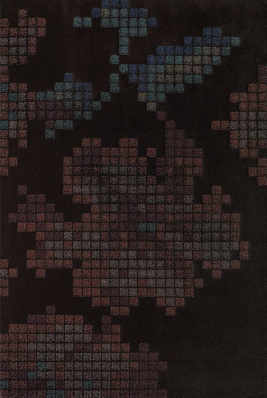 现代创意小格子几何图案地毯贴图