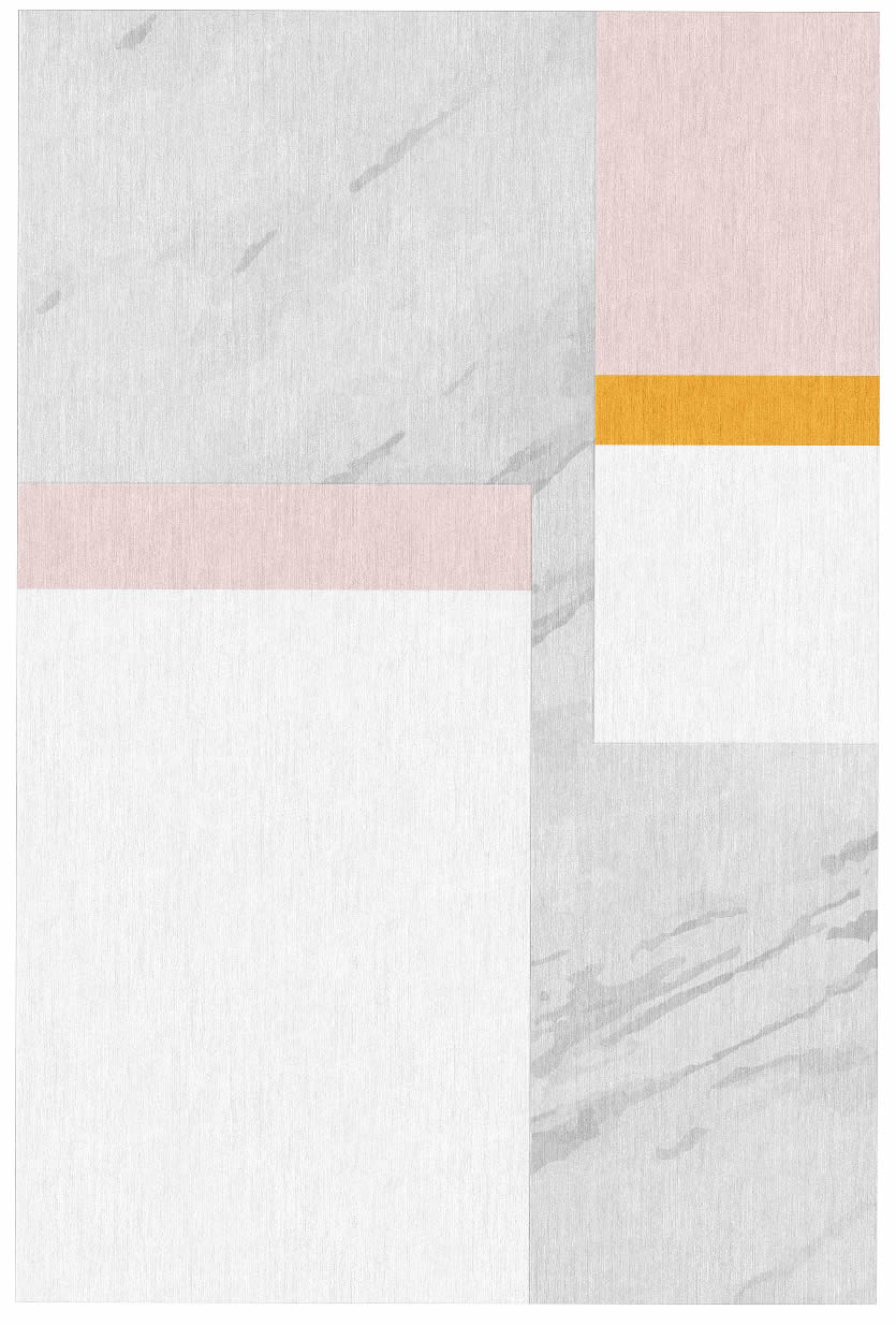 现代新中式粉灰色创意纹理图案地毯贴图
