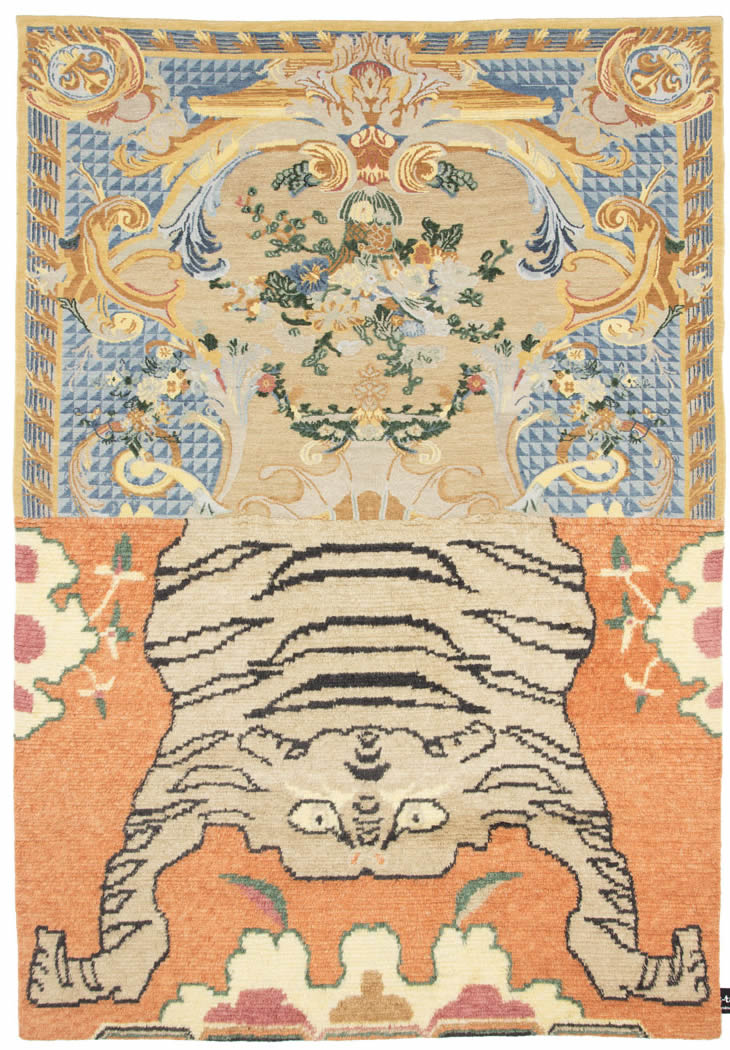 美式欧式创意可爱花纹纹理图案地毯贴图