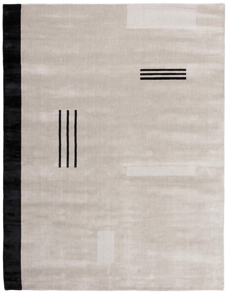 现代极简素色黑色纹理图案地毯贴图