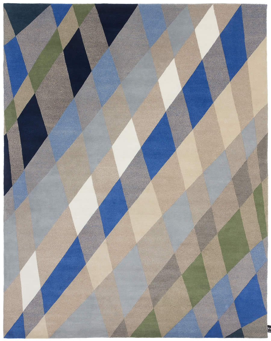 现代简单几何不规则棱形图案地毯贴图