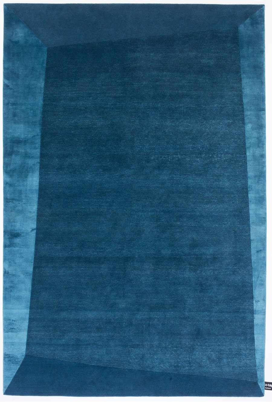 现代简约深蓝色素色色块图案地毯贴图