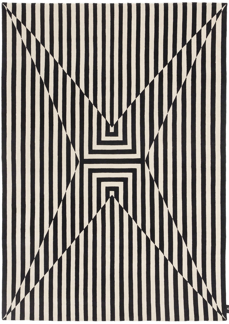现代极简黑白纹理图案地毯贴图