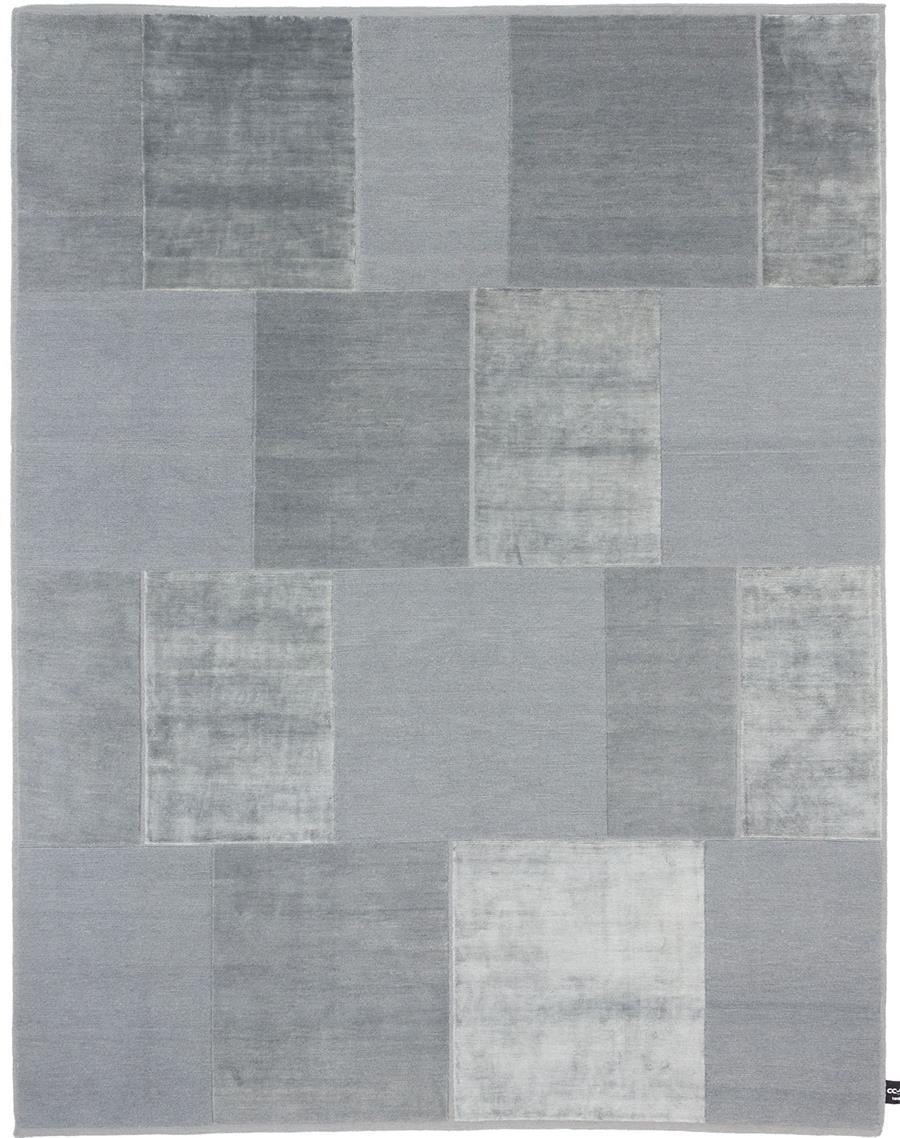 现代简约冷灰色色块图案地毯贴图