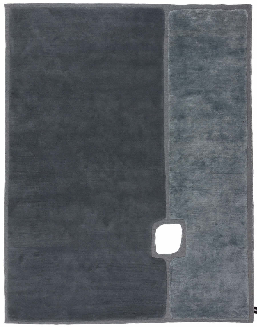 现代简约深灰色色块纹理图案地毯贴图