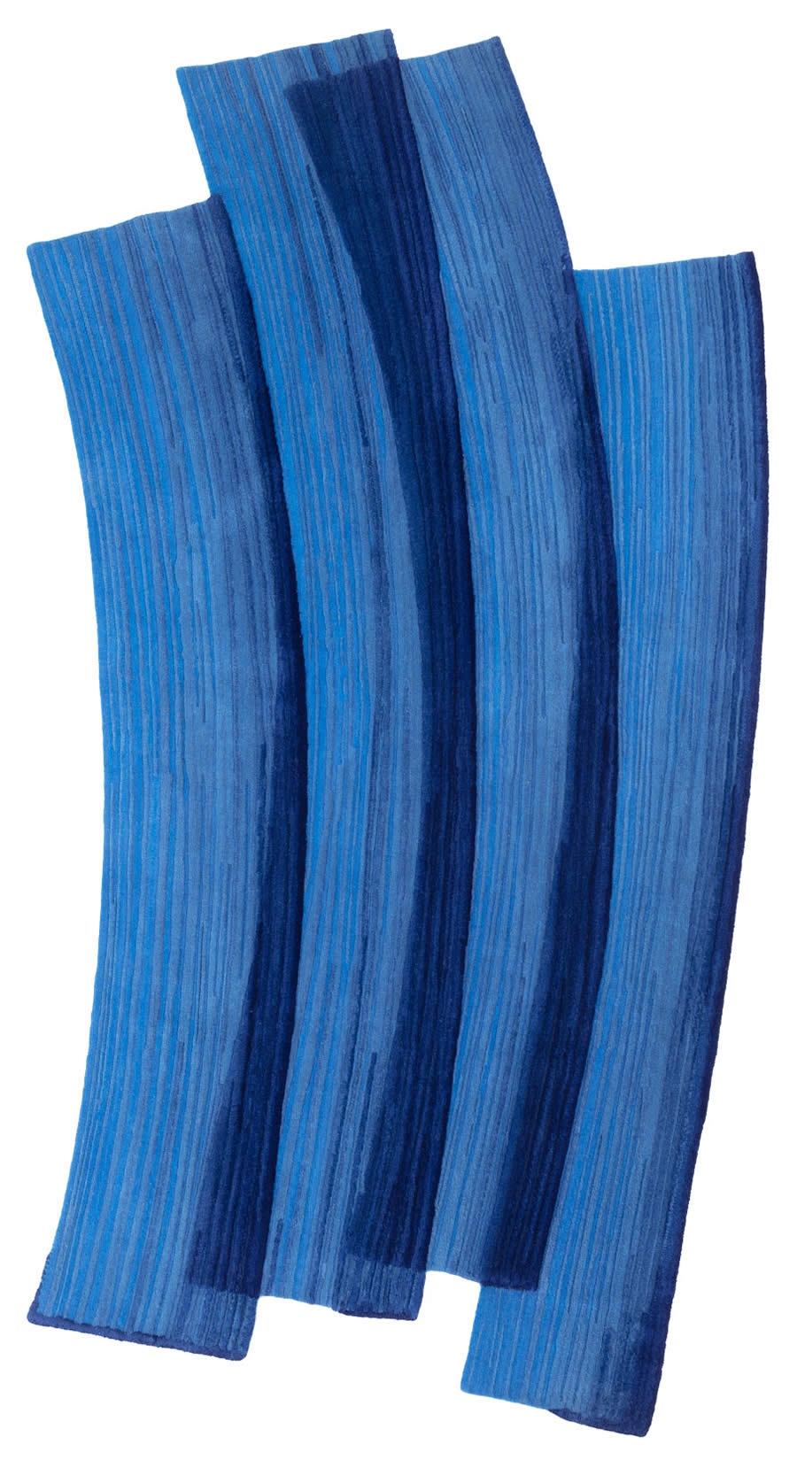 现代创意深浅蓝色圆弧纹理图案地毯贴图